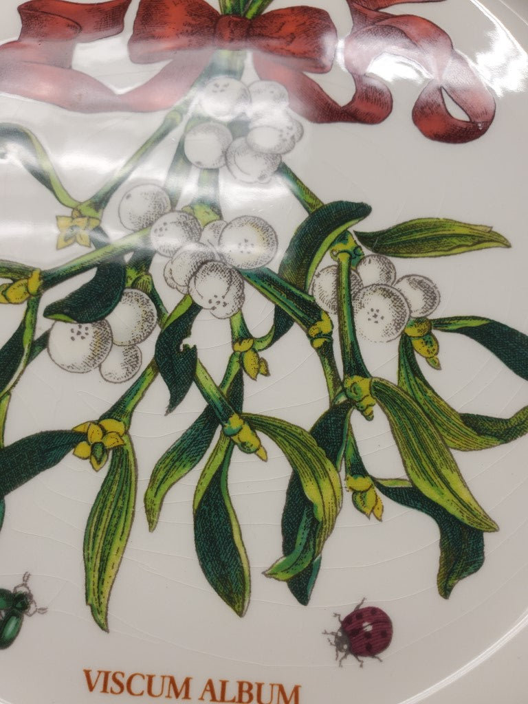Set of 4 Portmeirion Botanic Garden Mistletoe Salad Plates (Imperfect)
