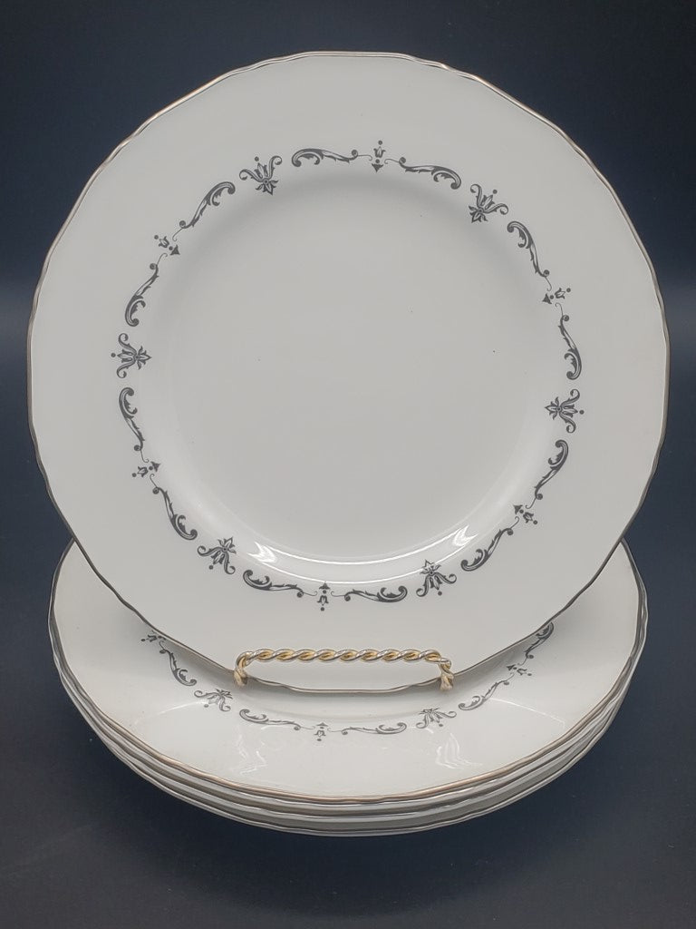 Set of 5 Royal Worcester Silver Chantilly Salad Plates LK