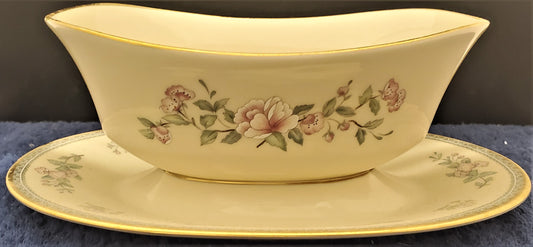 Lenox Serenade Gravy Boat with Attached Underplate