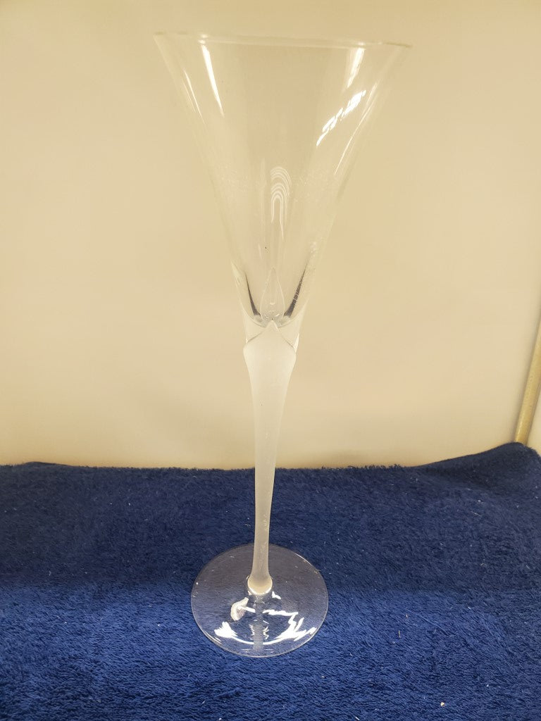 Mikasa Vogue Frost Fire Fluted Champagne Glass LK