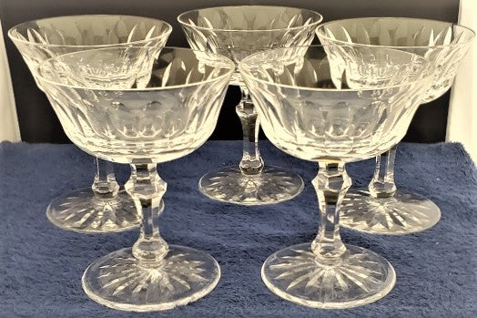 Set of 5 Waterford Innisfail Champagne/Tall Sherberts