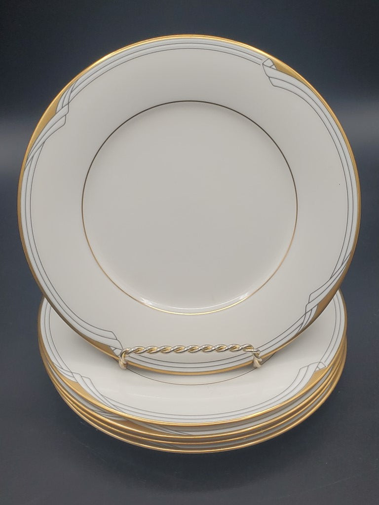 Set of 5 Noritake Golden Cove Dinner Plates LK