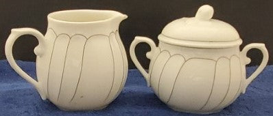 Mikasa Fleetwood Creamer with Sugar Bowl and Lid LK