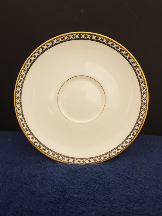 Wedgwood Ulander Black Cream Soup Saucer Only