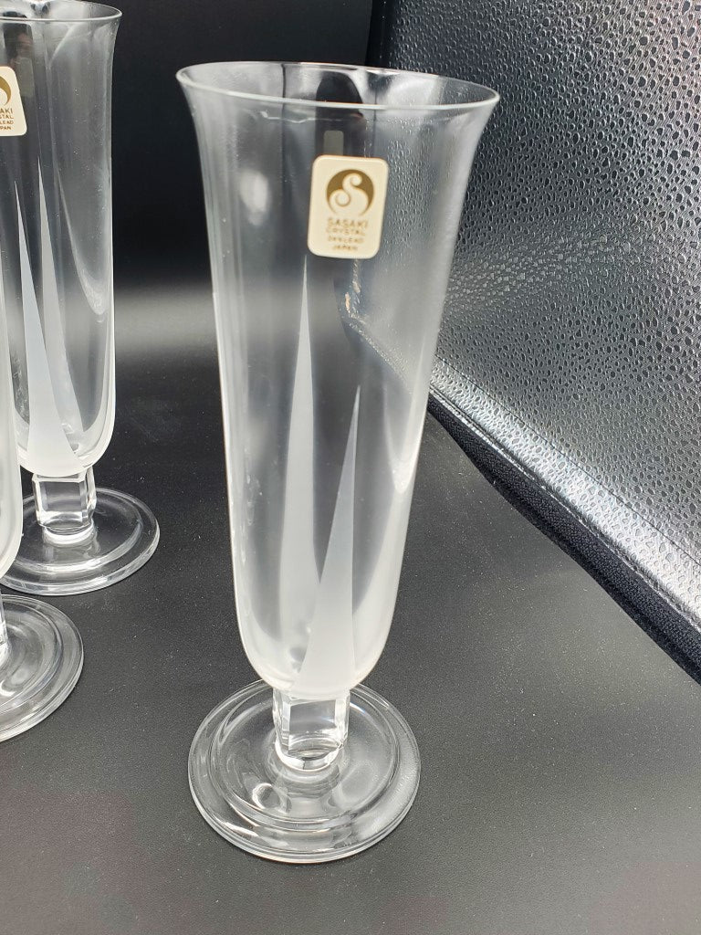 Set of 6 Sasaki Galaxie Champagne Flutes LK