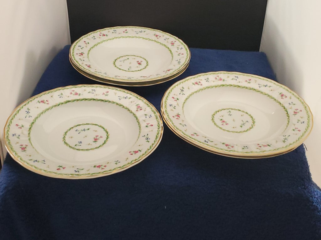 Bernardaud Artois Vert Lot of 5 Imperfect Soup Bowls