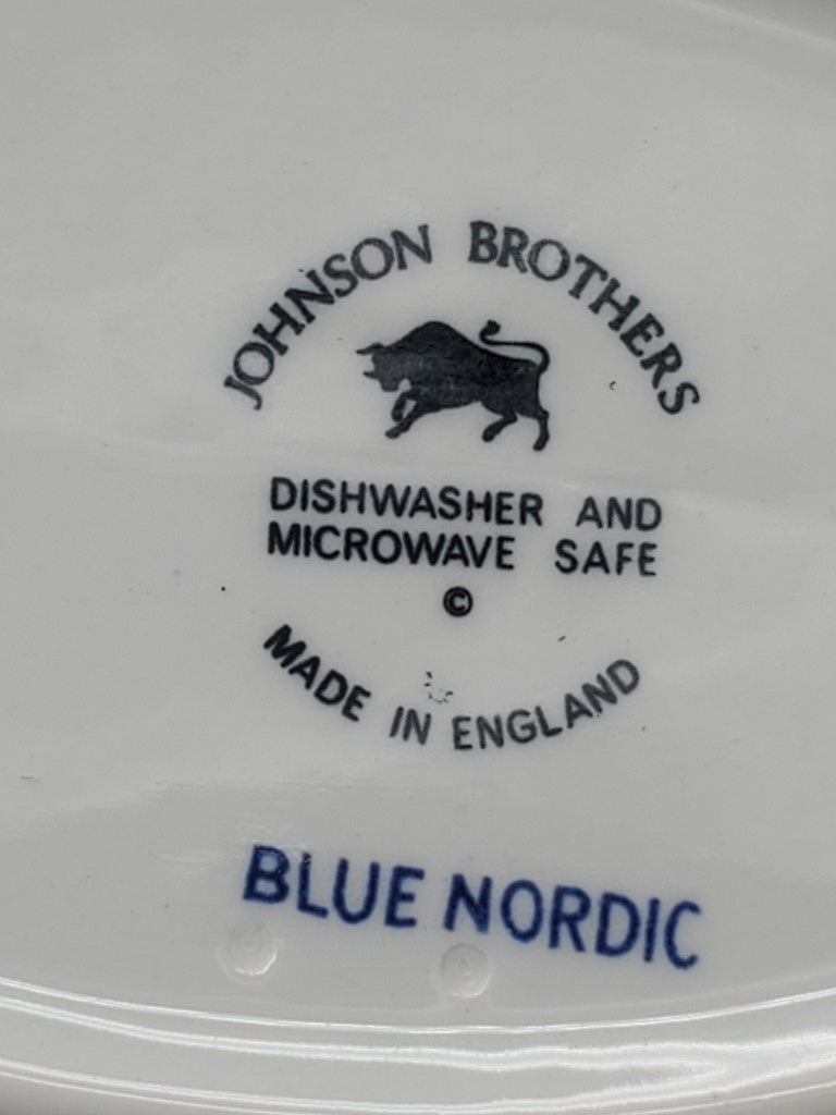 Johnson Brothers Blue Nordic 9" Oval Vegetable Bowl LK