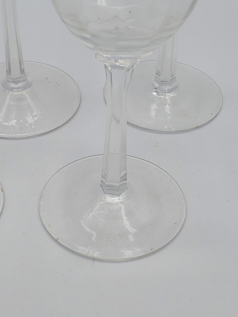 Set of 5 Lenox Crystal Allure (Optic) Water Goblets LK
