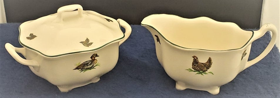 Johnson Brothers Brookshire Creamer & Sugar Bowl with Lid