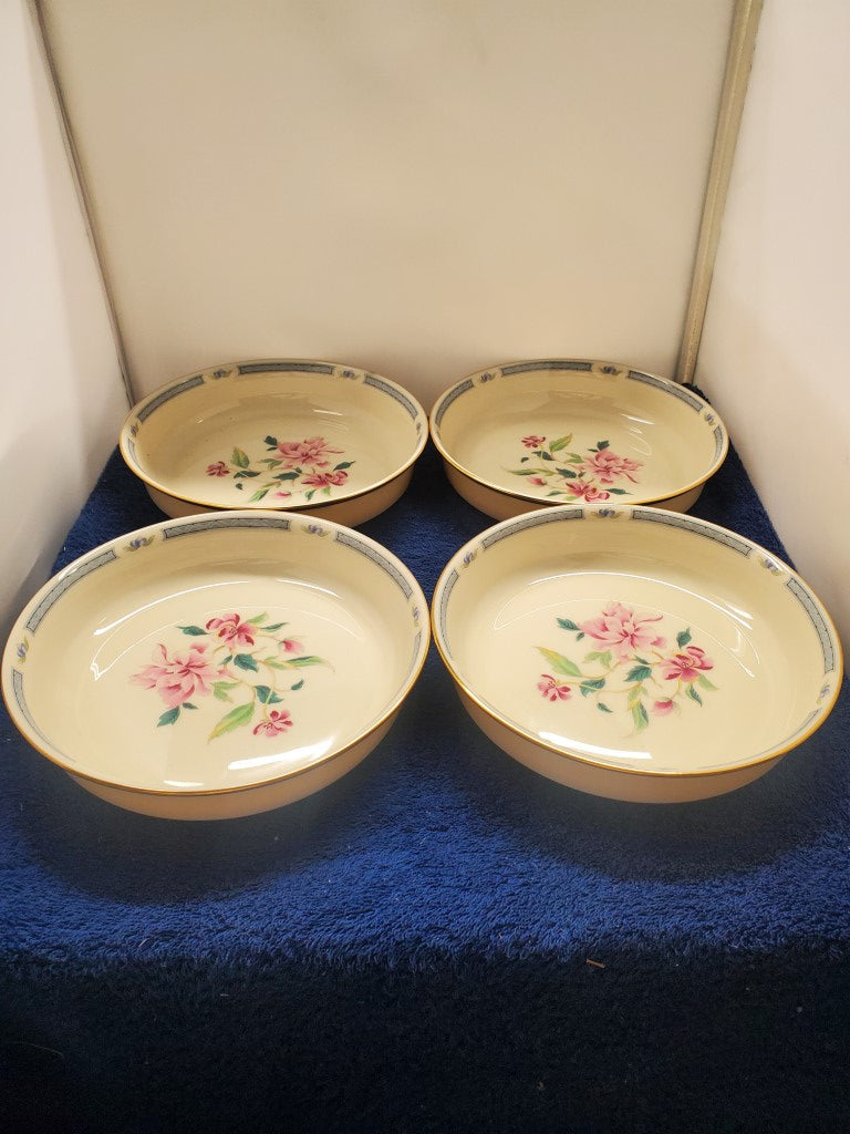 Set of 4 Lenox Barrington Coupe Soup Bowls LK