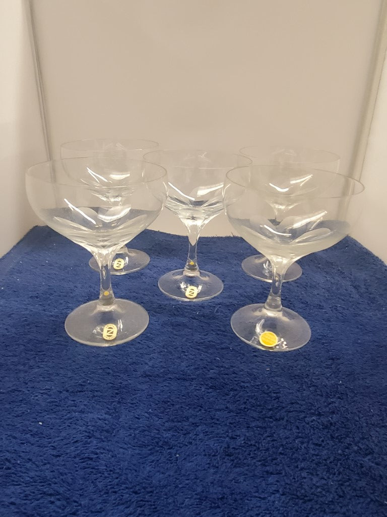 Set of 5 Schott-Zwiesel Laura Champagne/Sherbet Glasses LK