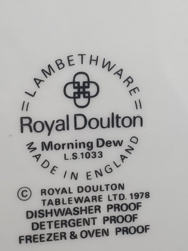 Set of 3 Royal Doulton Morning Dew Salad Plates LK