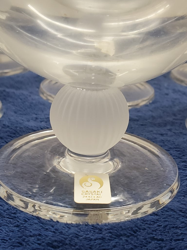Set of 6 Sasaki Cosmos Goblets LK