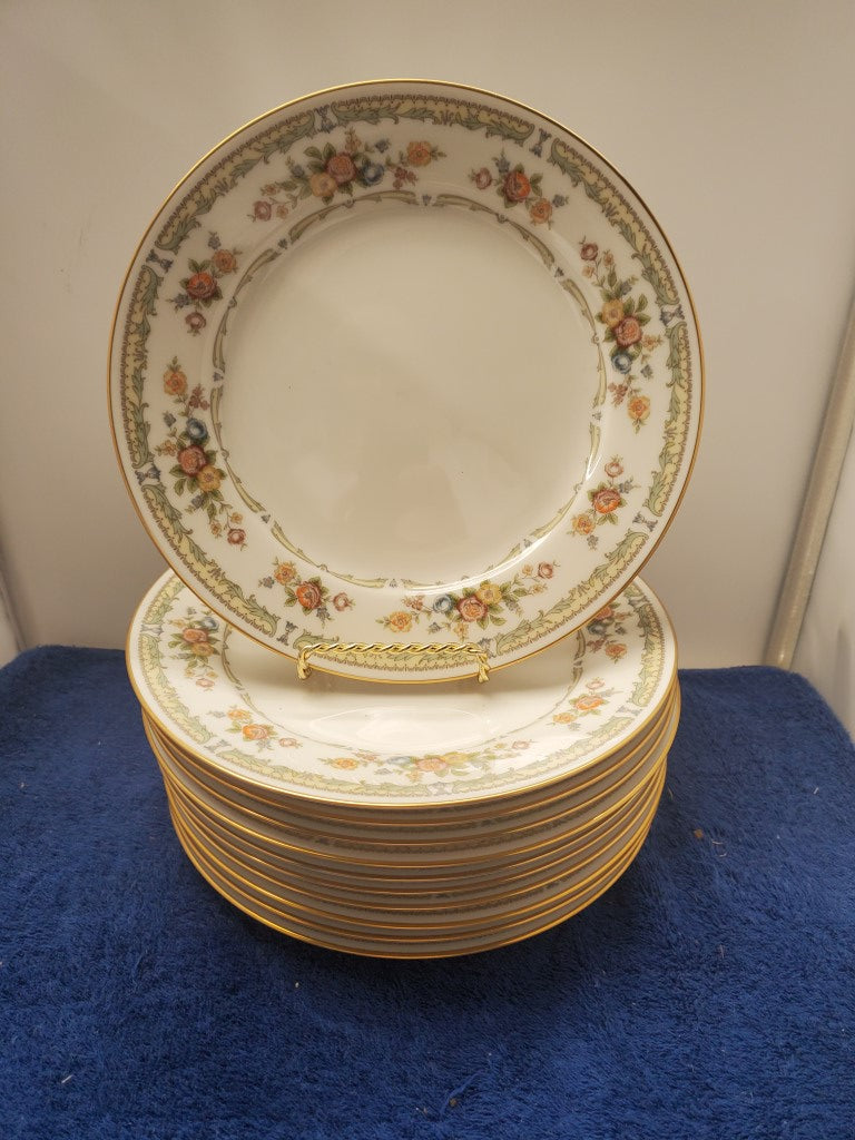 Set of 11 Noritake Homage Salad Plates LK