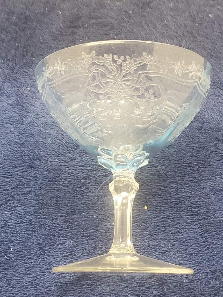 Set of 3 Fostoria June Blue (Azure) Low Sherbets SASE102225
