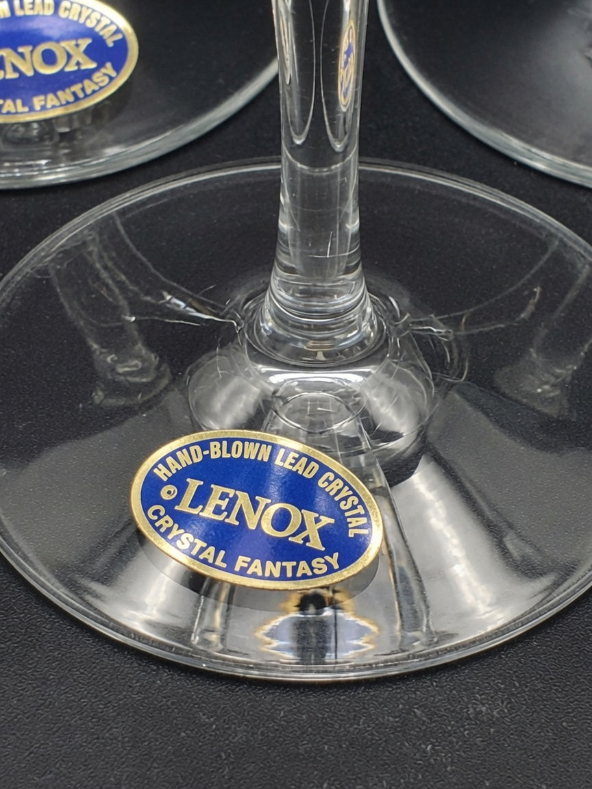 Set of 5 Lenox Crystal Crystal Fantasy Water Goblets LK