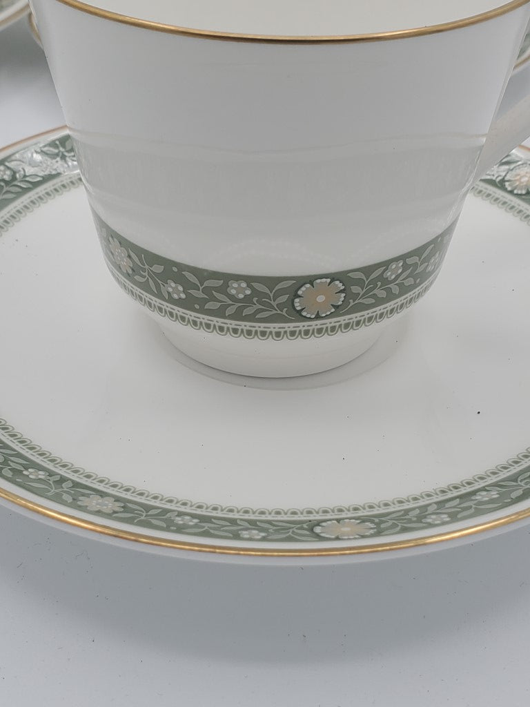 Set of 7 Royal Doulton Rondelay Cup & Saucer Sets LK