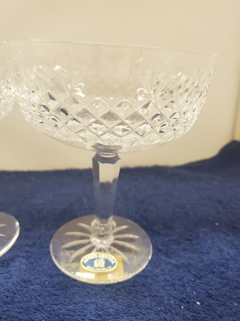 Set of 2 Lenox Crystal Beacon Hill Champagne/Tall Sherbets LK