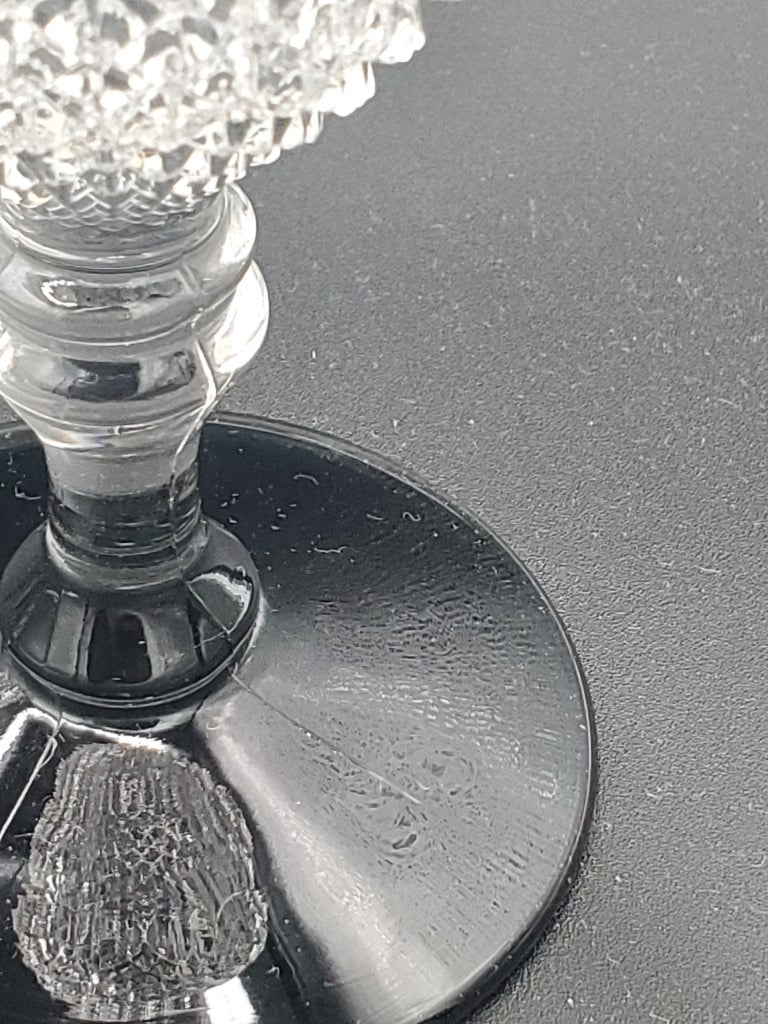 Set of 5 Westmoreland English Hobnail Black (Round Base) Water Goblets LK
