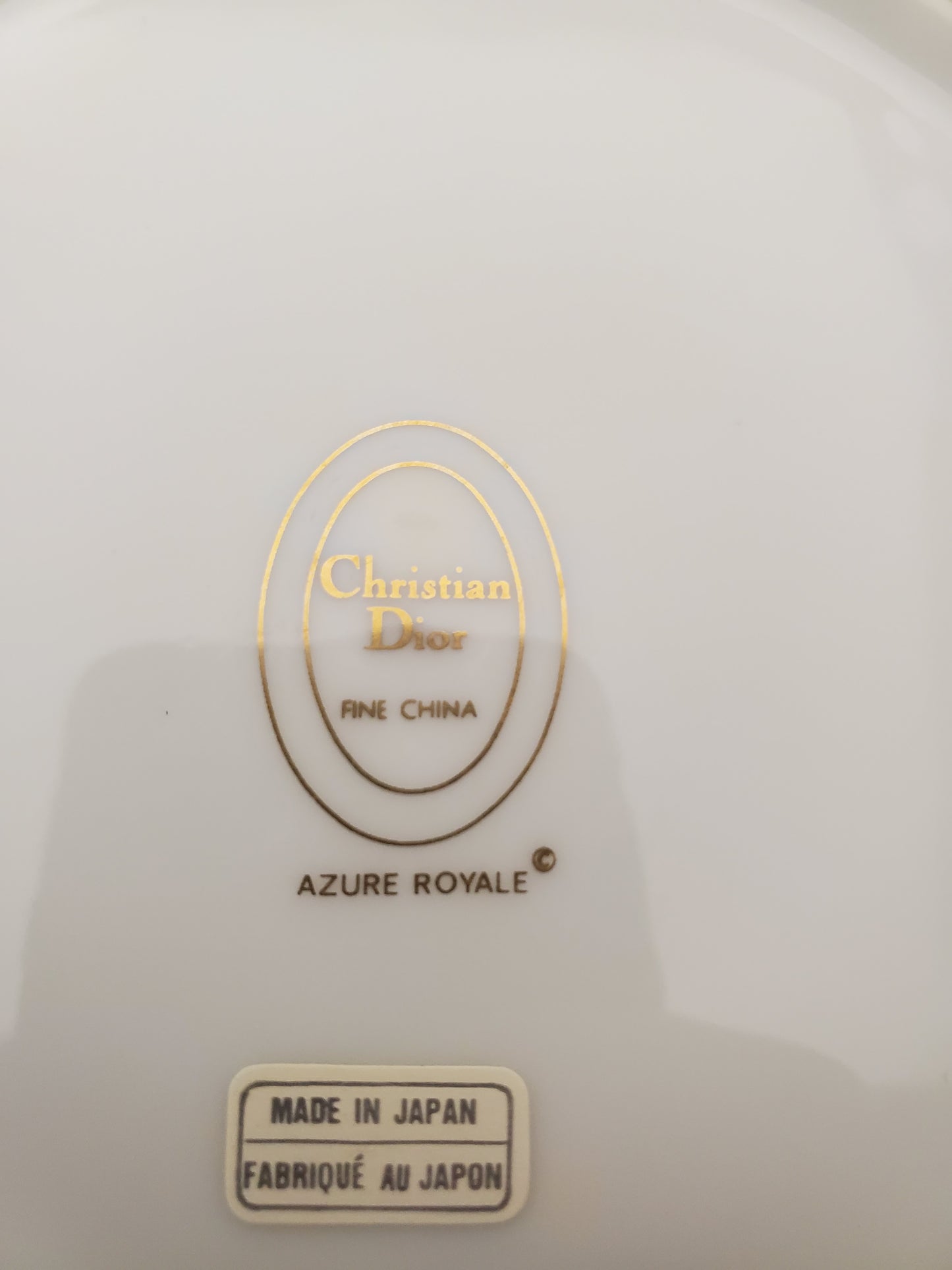 Set of 2 Christian Dior Azure Royale Rim Soup Bowls LK