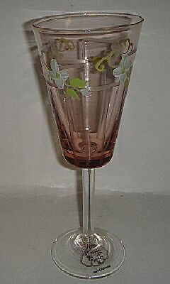 Tracy Porter Jewel Cut Amber Goblet