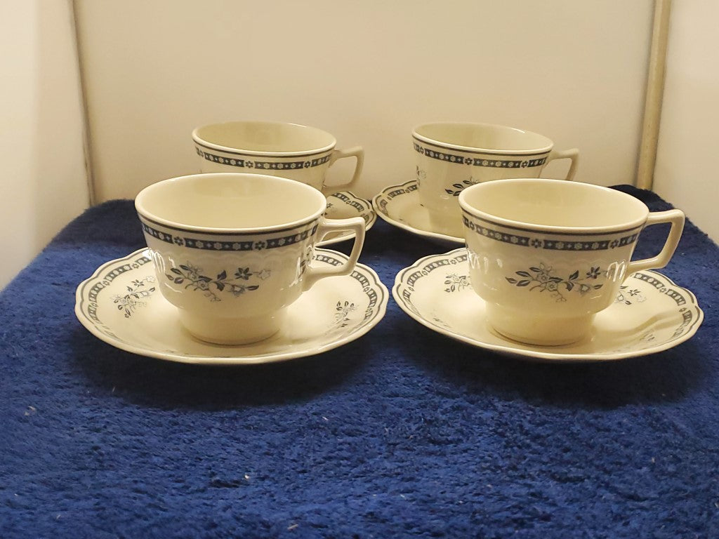 Set of 3 Royal Doulton Langdale Cup & Saucer Sets LK
