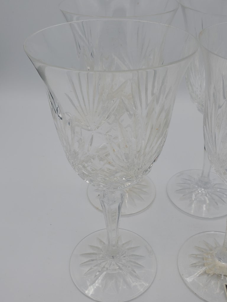 Set of 4 Rogaska Richmond (No Trim, Multisided Stem) Water Goblets LK