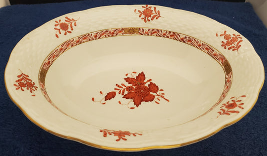 Herend Chinese Bouquet Rust (AOG) Oval Vegetable Bowl (381)