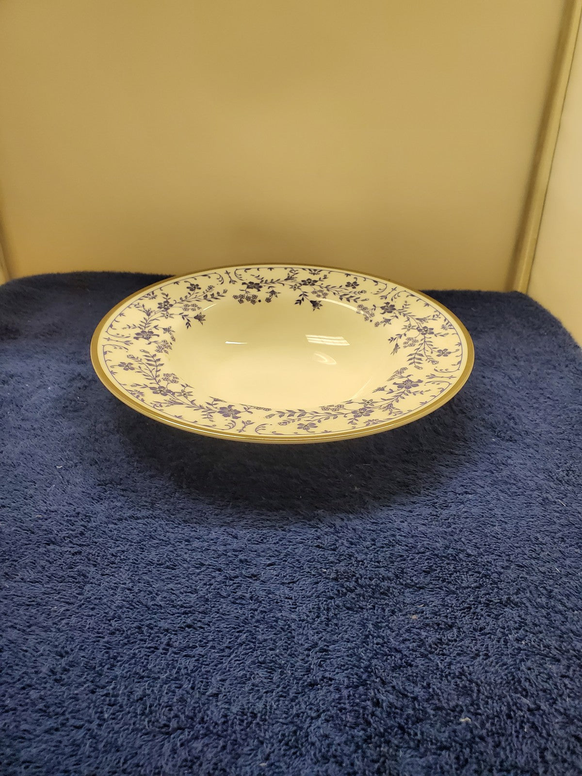 Royal Doulton Sapphire Blossom Rim Soup Bowl LK