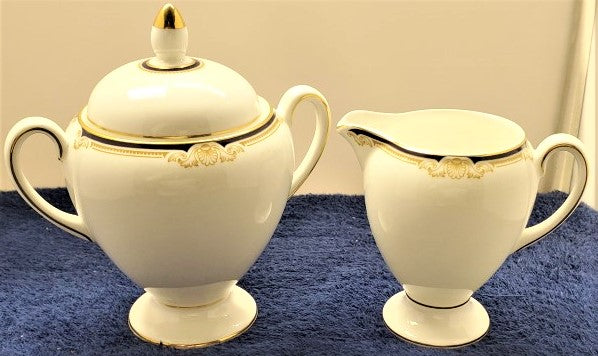 Wedgwood Cavendish Creamer (Globe) and Sugar Bowl & Lid (Globe)