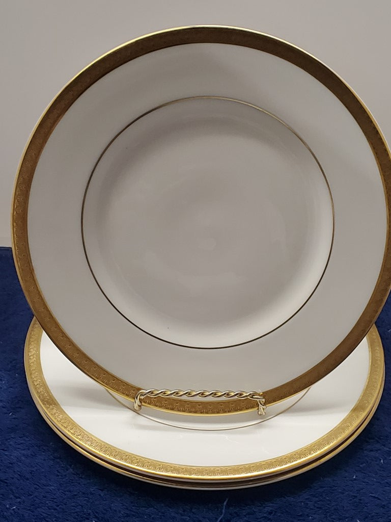 Set of 3 Royal Doulton Royal Gold Salad Plate?s LK