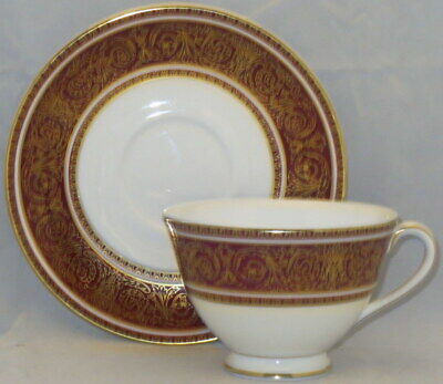 Set of 4 Royal Doulton Buckingham Footed Cup & Saucer Sets