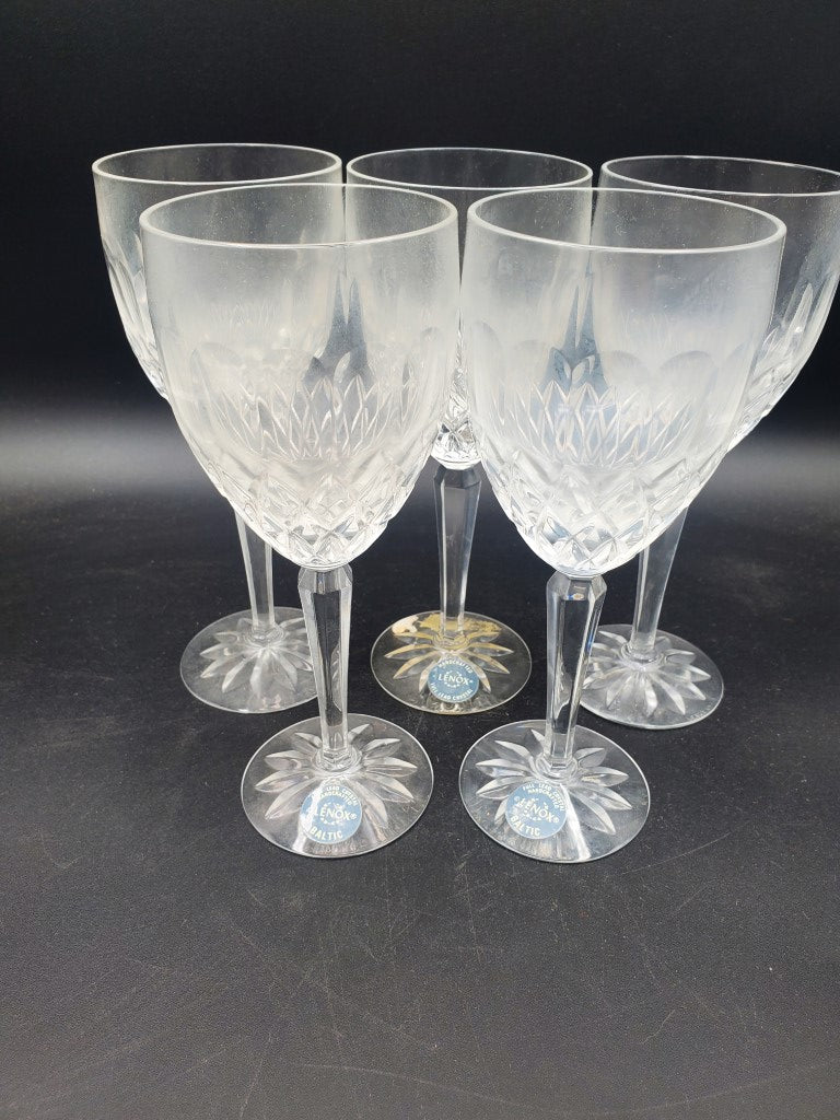 Set of 5 Lenox Baltic Wine Glasses LK