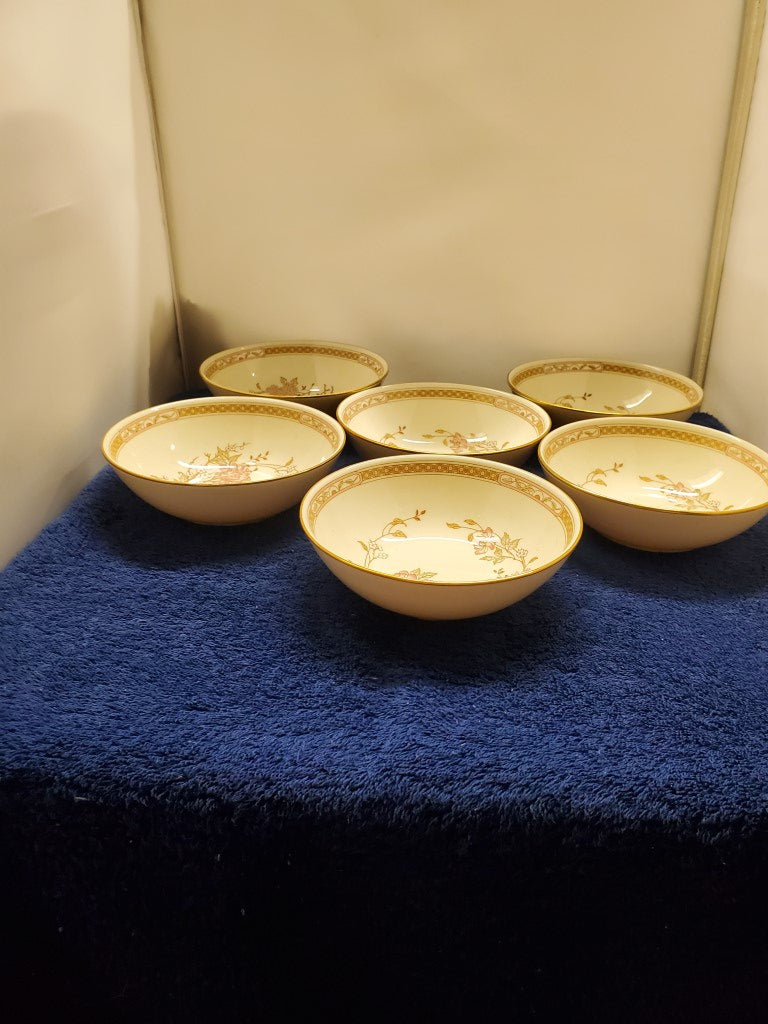 Set of 6 Royal Doulton Lisette Fruit Bowls LK