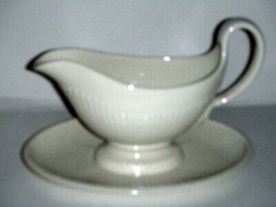 Wedgwood Edme Gravy Boat W/Attached Underplate (Imperfect)