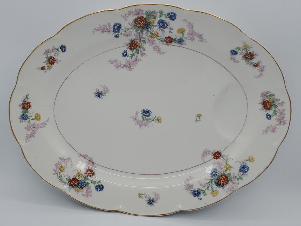 Haviland Orleans (Floral) 15" Oval Serving Platter LK