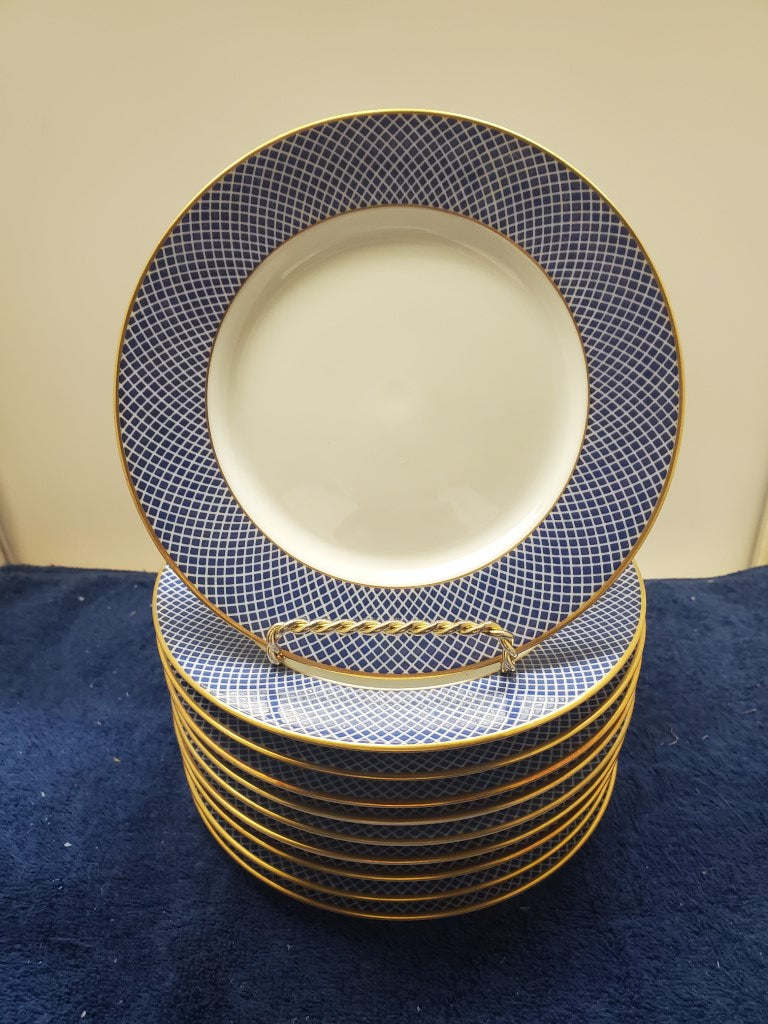 Set of 10 Block Blue Skies Bread & Butter Plates LK