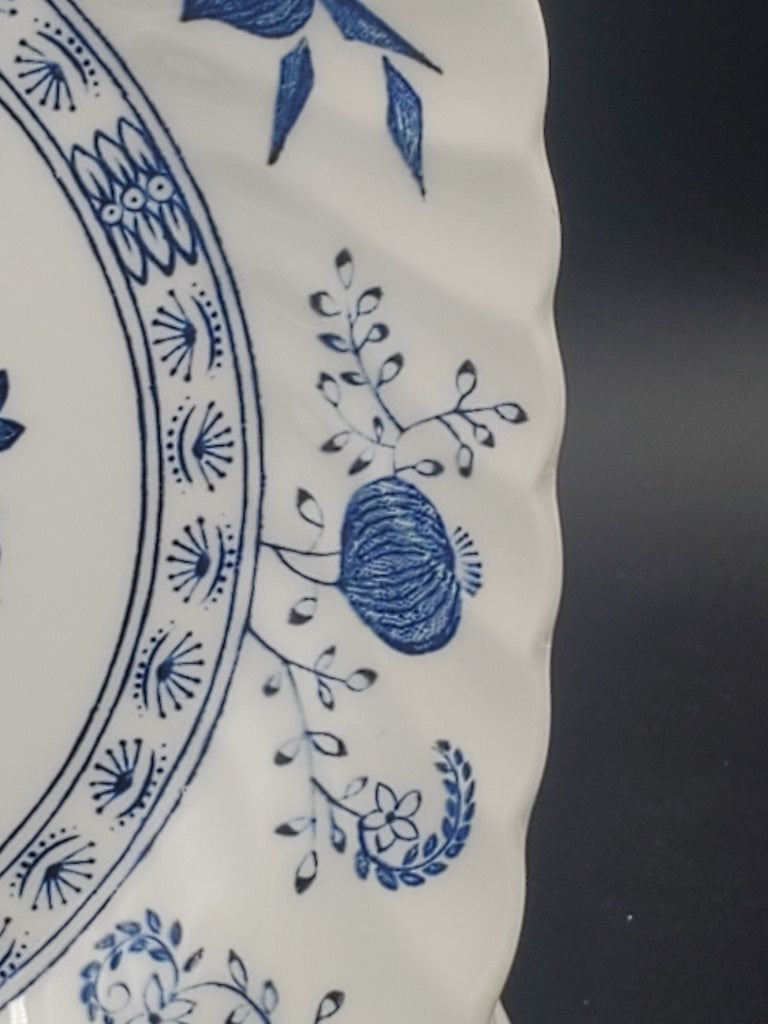 Set of 6 Johnson Brothers Blue Nordic Square Salad Plates LK