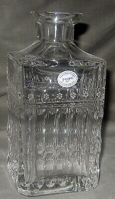 Varga Art Crystal Barcelona Whiskey Decanter W/O Stopper