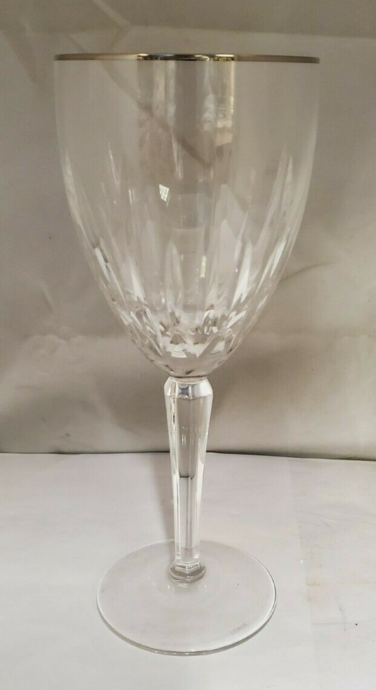 Set of 5 Lenox Clarity Platinum Water Goblets